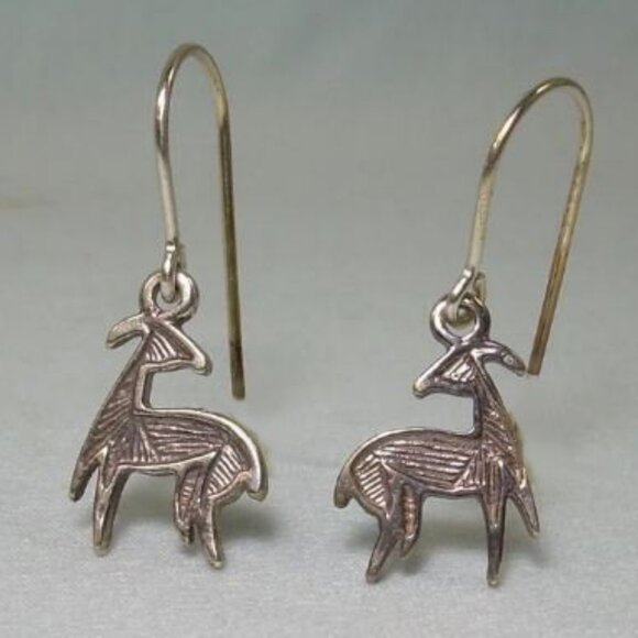 Vintage Silver Zodiac Earrings - Picture 1 of 5